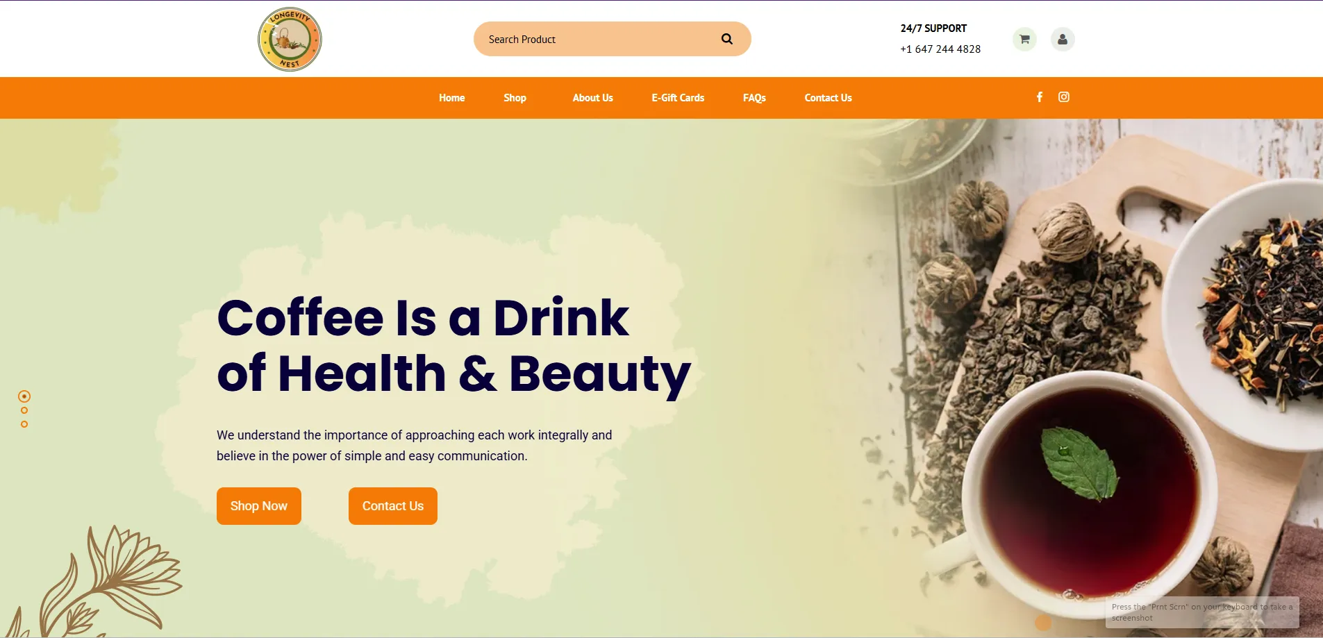 Organic Tea & Coffee Store