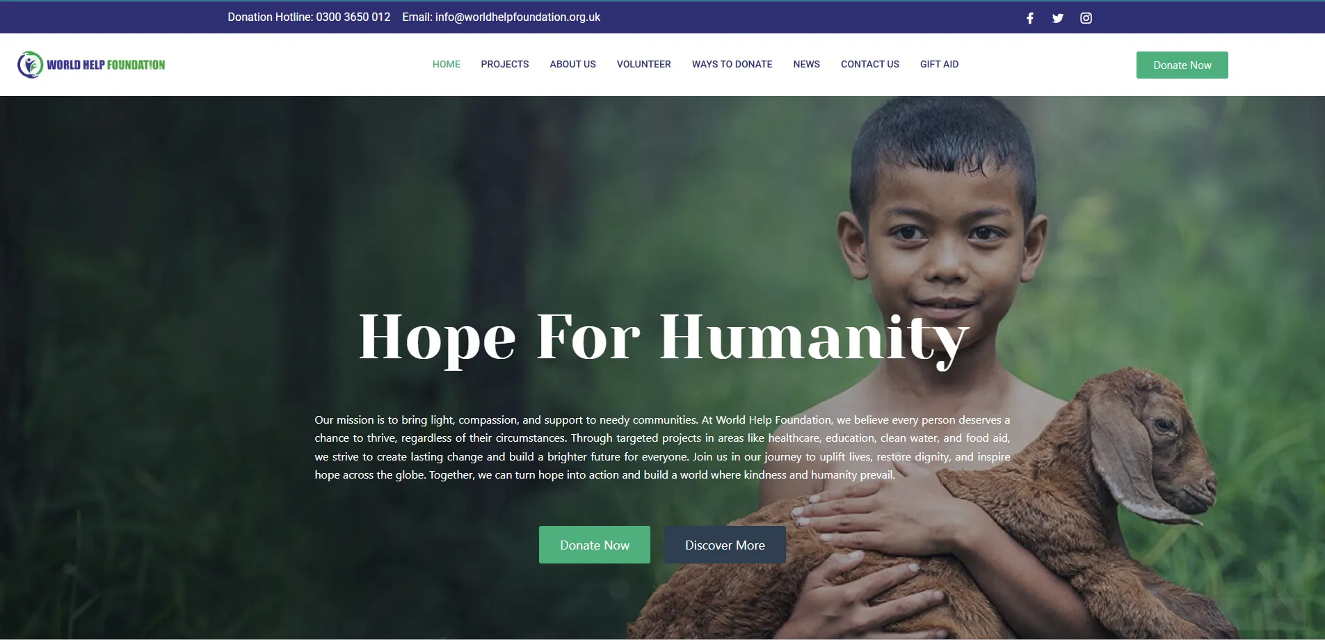 Charity Website