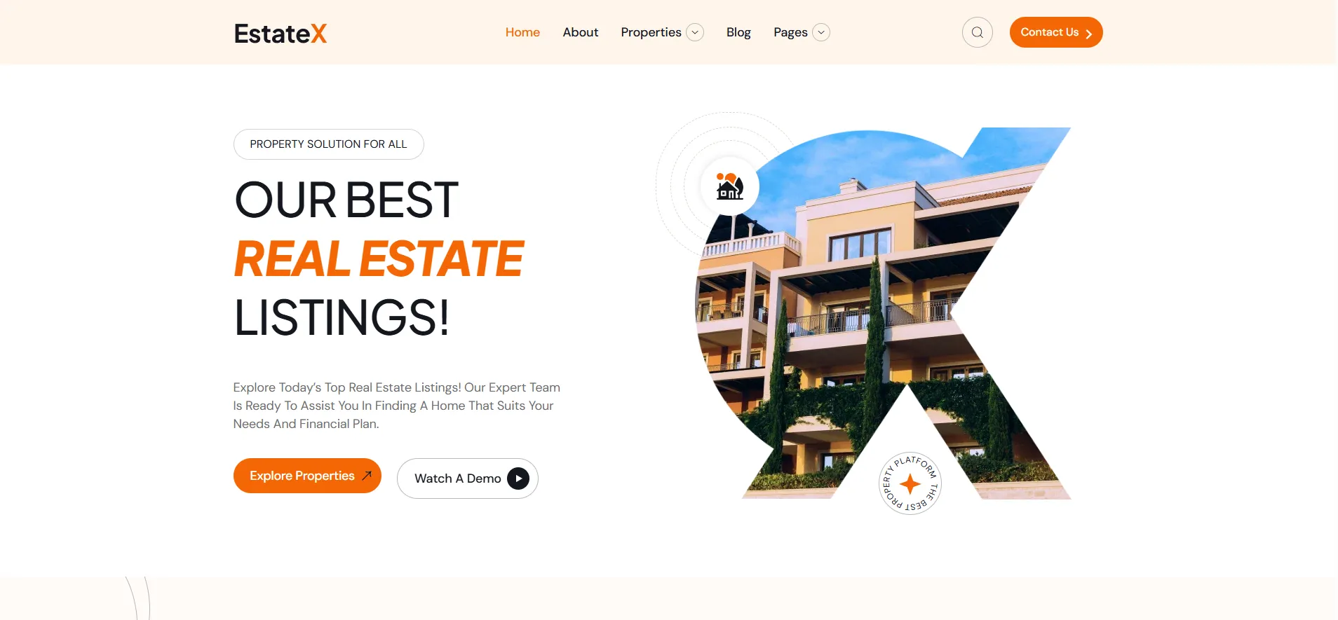 Real Estate Listing Website